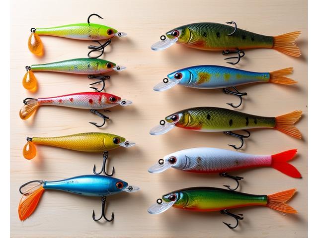 Assortment of shallow and deep diving crankbaits