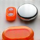 Various signaling devices like a mirror, whistle, and flare.